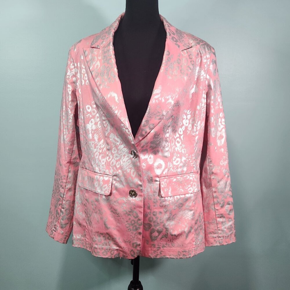 NEW BEREK Pink Foil Jacket Pink w/Siler Foil NWT
Lot M